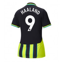 Camisa de time de futebol Manchester City Erling Haaland #9 Replicas 2º Equipamento Feminina 2024-25 Manga Curta